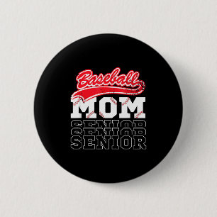 Badge Rond 5 Cm Maman senior de baseball classe de baseball mama m