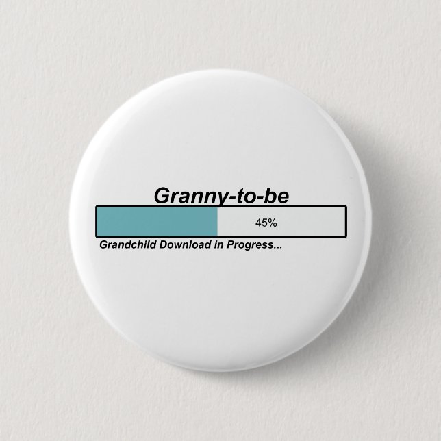 Badge Rond 5 Cm Mamie de téléchargement à être (Devant)