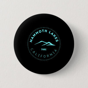 Badge Rond 5 Cm Mammoth Lakes California Mountain Town - Hauteur