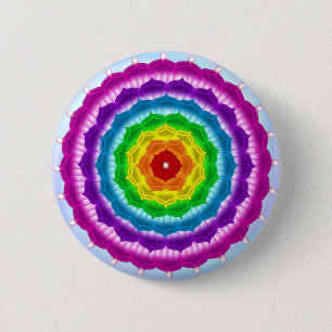Badge Rond 5 Cm Mandala Chakra