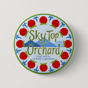 Badge Rond 5 Cm Mandala d'Apple - bleu