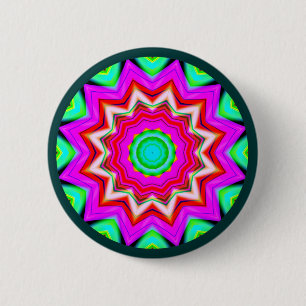 Badge Rond 5 Cm Mandala de fractale