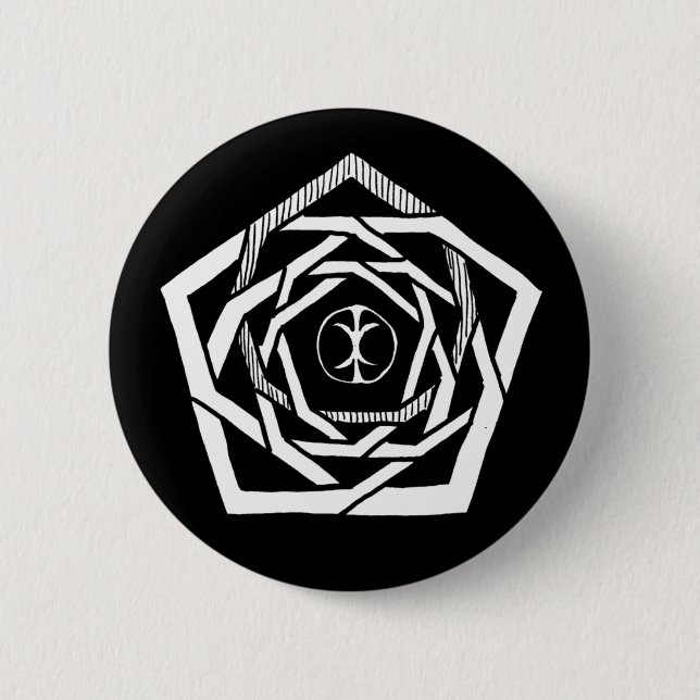 Badge Rond 5 Cm Mandala Erisien inverse (Devant)