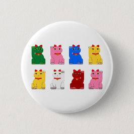 Badge Rond 5 Cm maneki neko