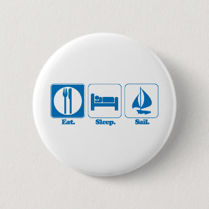 Badge Rond 5 Cm manger dormir naviguer