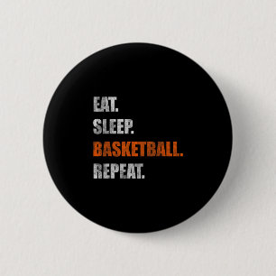 Badge Rond 5 Cm Manger Dormir Sketll Répéter 1