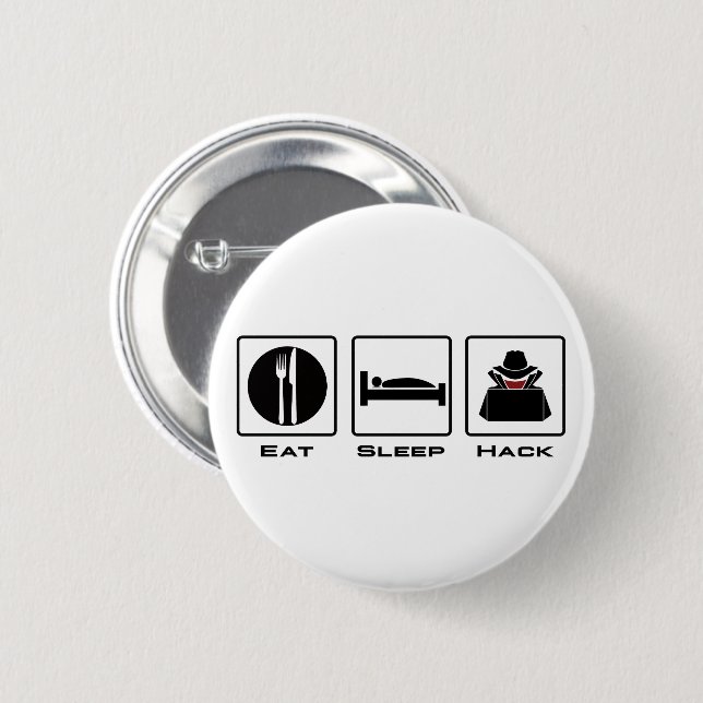 Badge Rond 5 Cm Manger le hack du sommeil (Devant & derrière)