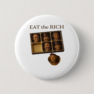Badge Rond 5 Cm Manger Les Riches Classique