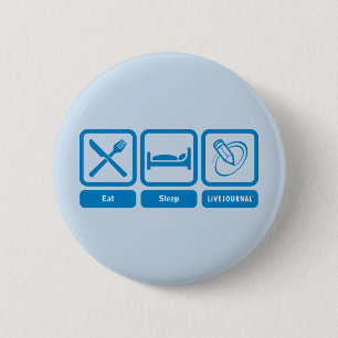 Badge Rond 5 Cm Mangez, dormez, LiveJournal