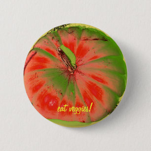 Badge Rond 5 Cm mangez le bouton génial de légume