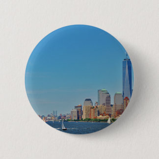 Badge Rond 5 Cm Manhattan Brooklyn New York NYC