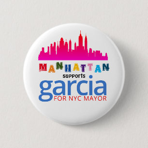 Badge Rond 5 Cm Manhattan soutient Kathryn Garcia pour le maire de