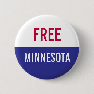 Badge Rond 5 Cm Manifestation gratuite Minnesota