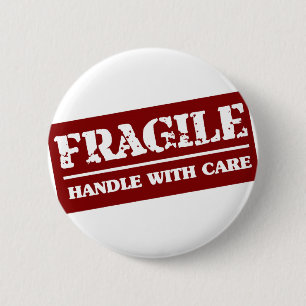 Badge Rond 5 Cm Manipulez avec soin