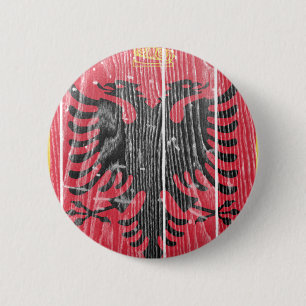 Badge Rond 5 Cm Manteau de l'Albanie des bras