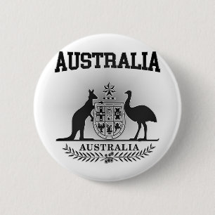 Badge Rond 5 Cm Manteau de l'Australie des bras