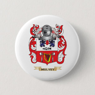 Badge Rond 5 Cm Manteau de Mulvey des bras (crête de famille)