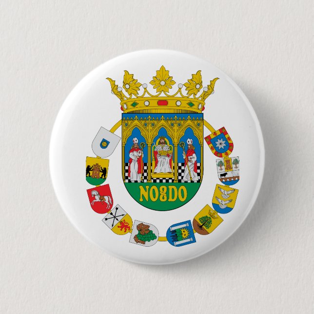 Badge Rond 5 Cm Manteau de Séville (Espagne) d'Arms2 (Devant)