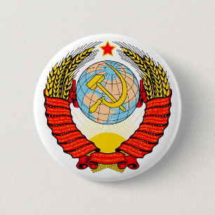 Badge Rond 5 Cm Manteau de symbole héraldique officiel d'Union
