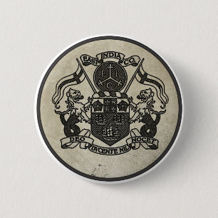Badge Rond 5 Cm Manteau d'East India Company des bras