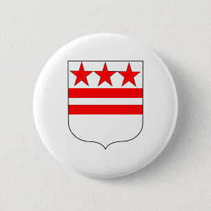 Badge Rond 5 Cm Manteau des bras officiel de la famille de George