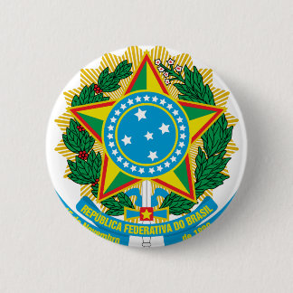 Badge Rond 5 Cm Manteau du Brésil des bras