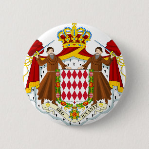 Badge Rond 5 Cm Manteau du Monaco des bras