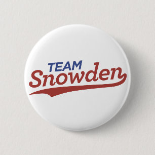 Badge Rond 5 Cm Manuscrit de Snowden d'équipe