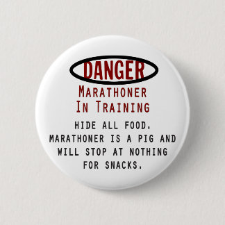 Badge Rond 5 Cm Marathonien en danger