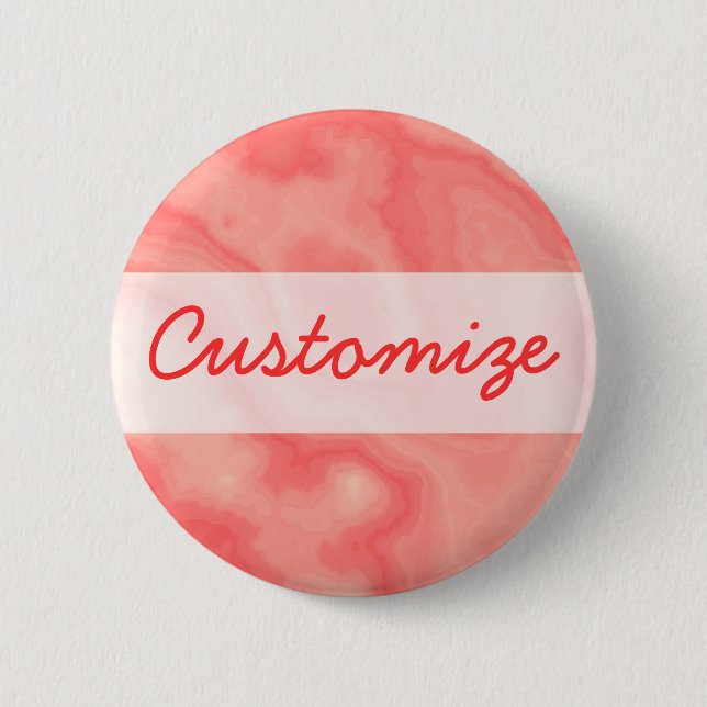 Badge Rond 5 Cm Marbre rose (Devant)