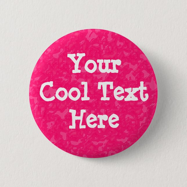 Badge Rond 5 Cm Marbre rose - Modèle (Devant)