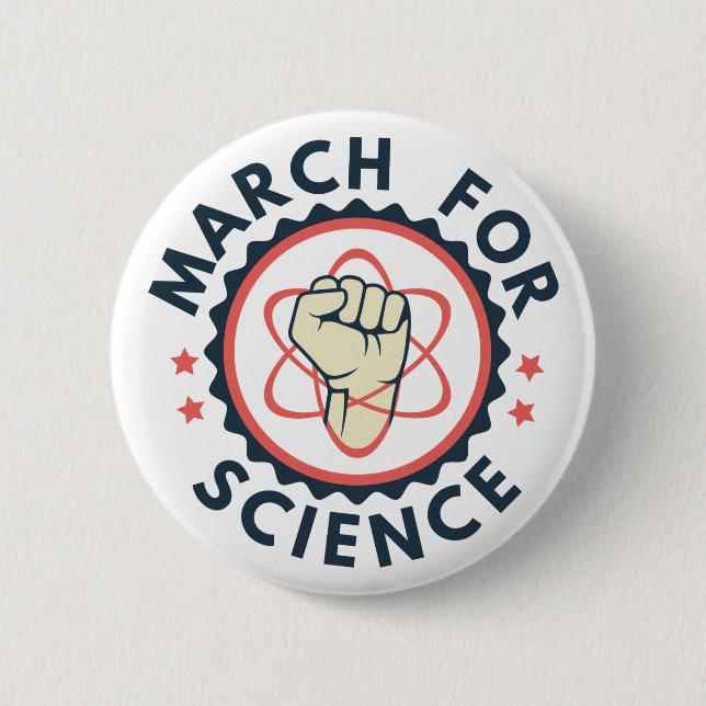 Badge Rond 5 Cm Marche pour la science (Devant)