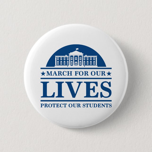 Badge Rond 5 Cm Marche Pour Nos Vies (Devant)