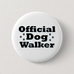Badge Rond 5 Cm Marcheur de chien officiel