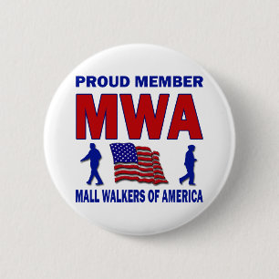 BADGE ROND 5 CM MARCHEURS DE MAIL DE L'AMÉRIQUE