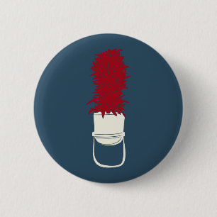 Badge Rond 5 Cm Marching Band Casquette avec plumes