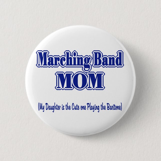 Badge Rond 5 Cm Marching Band Maman/ Baritone (Devant)