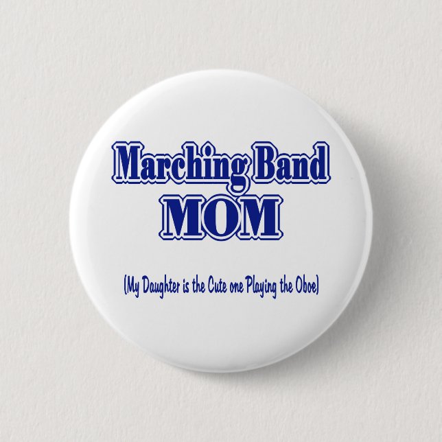 Badge Rond 5 Cm Marching Band Maman/ Oboe (Devant)
