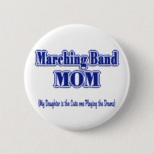 Badge Rond 5 Cm Marching Band Maman/ Tambours