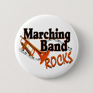 Badge Rond 5 Cm Marching Band Rocks