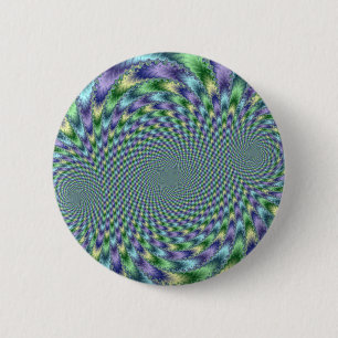 Badge Rond 5 Cm Mardi Gras - Fractal
