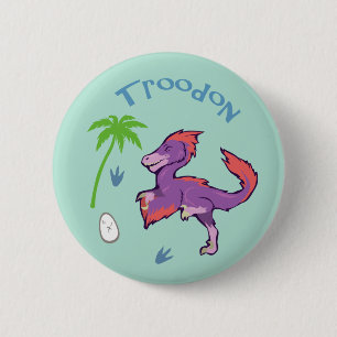 Badge Rond 5 Cm Mare Troodon