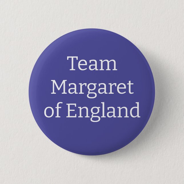 Badge Rond 5 Cm Marguerite d'Angleterre, reine d'Écosse (Devant)