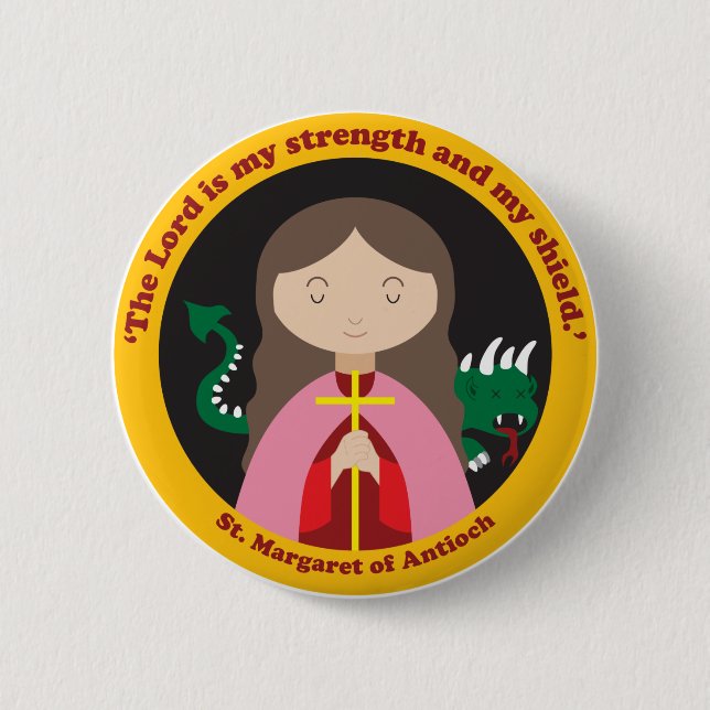 Badge Rond 5 Cm Marguerite d'Antioche (Devant)