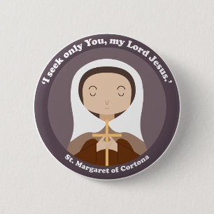 Badge Rond 5 Cm Marguerite de Cortone