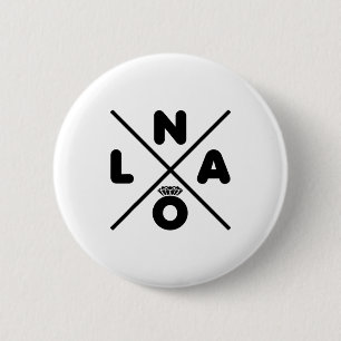 Badge Rond 5 Cm Mariage à la Nouvelle-Orléans Nola Enterrement de 