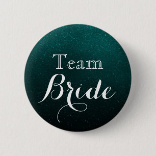 Badge Rond 5 Cm mariage blanc et Parties scintillant vert