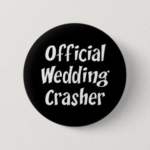 Badge Rond 5 Cm Mariage Crasher
