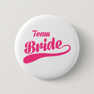 Badge Rond 5 Cm Mariage de jeune mariée d'équipe
