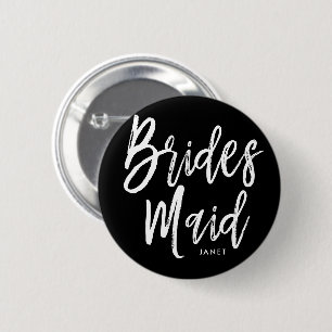 Badge Rond 5 Cm Mariage fait sur commande de style de manuscrit